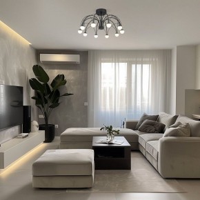 Люстра на штанге Eurosvet Ragno 90035/10 LED черный в Кургане - kurgan.mebel24.online | фото 5