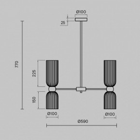 Люстра на штанге Maytoni Antic MOD302PL-10W в Кургане - kurgan.mebel24.online | фото 3