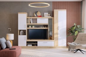 МАКСИ К1 Стенка для гостиной дуб сонома/белое дерево в Кургане - kurgan.mebel24.online | фото 5