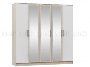 МАРТИНА СГ Шкаф для одежды 5-дверный (венге/белый) в Кургане - kurgan.mebel24.online | фото