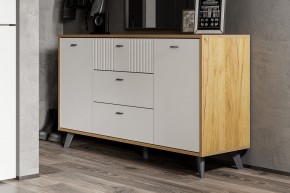 МИЛАН Спальня (Дуб Золотой/Белый матовый) в Кургане - kurgan.mebel24.online | фото 48