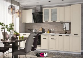 Модульная кухня Альфа холст брюле в Кургане - kurgan.mebel24.online | фото 1