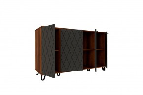 Модульная Спальня Римини (МДФ графит софт) в Кургане - kurgan.mebel24.online | фото 3