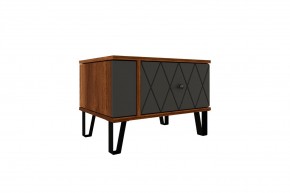 Модульная Спальня Римини (МДФ графит софт) в Кургане - kurgan.mebel24.online | фото 5