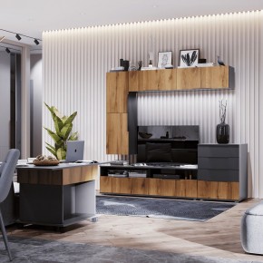 МОНИКА Гостиная (темно серый) в Кургане - kurgan.mebel24.online | фото 1