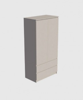 МОРИ МШ 900.1 Шкаф с 2-мя дв. и 2-мя ящ. (Сатин) в Кургане - kurgan.mebel24.online | фото 2