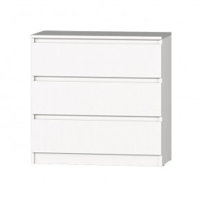 МС "Хилтон" Комод №2 800 (3 ящ.) белый текстурный в Кургане - kurgan.mebel24.online | фото 2