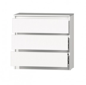 МС "Хилтон" Комод №2 800 (3 ящ.) белый текстурный в Кургане - kurgan.mebel24.online | фото 3