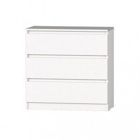 МС "Хилтон" Комод №2 800 (3 ящ.) Белый текстурный в Кургане - kurgan.mebel24.online | фото