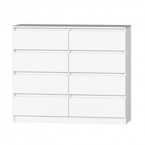 МС "Хилтон" Комод №3 1200 (8 ящ.) Белый текстурный в Кургане - kurgan.mebel24.online | фото