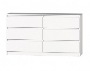 МС "Хилтон" Комод №5 1400 (6 ящ.) Белый текстурный в Кургане - kurgan.mebel24.online | фото
