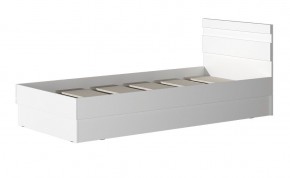 МС "Хилтон" Кровать 0,9 (Белый текстурный) 900*2000 в Кургане - kurgan.mebel24.online | фото