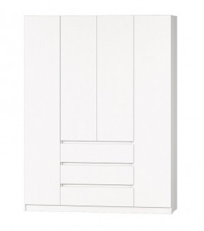 МС "Хилтон" Шкаф №1 1600 (Белый текстурный) в Кургане - kurgan.mebel24.online | фото