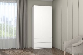 МС "Хилтон" Шкаф №3 900 (Белый текстурный) в Кургане - kurgan.mebel24.online | фото