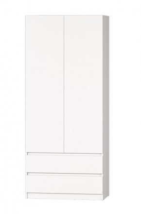 МС "Хилтон" Шкаф №3 900 (Белый текстурный) в Кургане - kurgan.mebel24.online | фото 2
