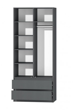 МС "Хилтон" Шкаф №3 900 (Графит) в Кургане - kurgan.mebel24.online | фото 3