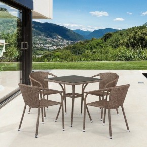 Набор уличный T282BNT/Y137C-W56 Light Brown 4Pcs в Кургане - kurgan.mebel24.online | фото 2