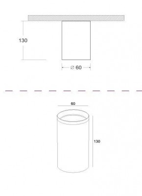 Накладной светильник Maytoni Focus C010CL-01GF в Кургане - kurgan.mebel24.online | фото 2