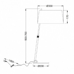 Настольная лампа декоративная Maytoni Bergamo MOD613TL-01B в Кургане - kurgan.mebel24.online | фото 9