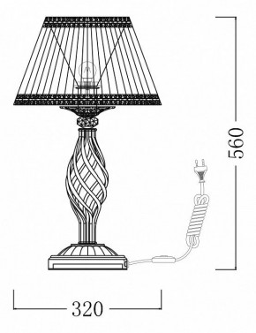 Настольная лампа декоративная Maytoni Grace ARM247-00-G в Кургане - kurgan.mebel24.online | фото 7