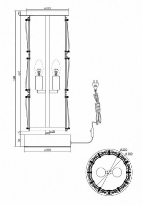 Настольная лампа декоративная Maytoni Puntes MOD043TL-02CH в Кургане - kurgan.mebel24.online | фото 4