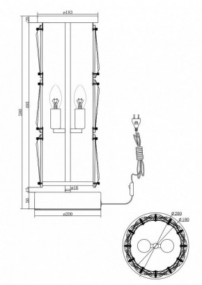 Настольная лампа декоративная Maytoni Puntes MOD043TL-02G в Кургане - kurgan.mebel24.online | фото 3