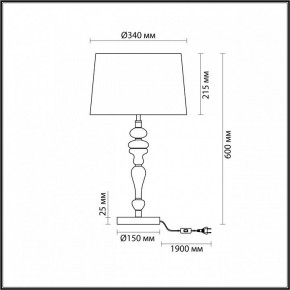 Настольная лампа декоративная Odeon Light Homi 5040/1T в Кургане - kurgan.mebel24.online | фото 4