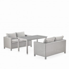Обеденный комплект плетеной мебели с диванами T256C/S59C-W85 Latte в Кургане - kurgan.mebel24.online | фото 1