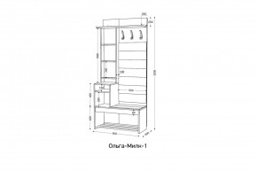 ОЛЬГА-МИЛК Прихожая (модульная) в Кургане - kurgan.mebel24.online | фото 2