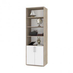 ОЛИВИЯ О21 Шкаф-стеллаж (дуб серый/белый) в Кургане - kurgan.mebel24.online | фото