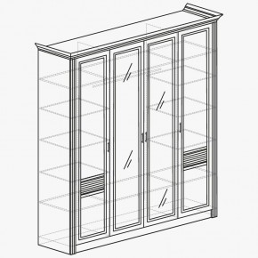 ОРЛЕАН Спальный гарнитур (модульный) ясень белый в Кургане - kurgan.mebel24.online | фото 5
