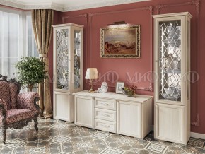 ПАРМА Гостиная Пенал стекло (Сандал светлый) в Кургане - kurgan.mebel24.online | фото 3