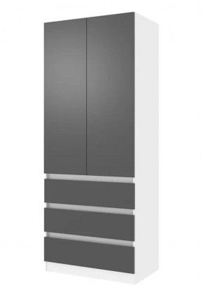 Парус Шкаф 2-х ств. 800 (Белый/Графит) в Кургане - kurgan.mebel24.online | фото