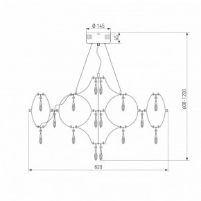 Подвесная люстра Bogate-s Tense 443/1 в Кургане - kurgan.mebel24.online | фото 7