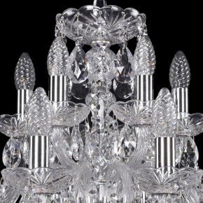 Подвесная люстра Bohemia Ivele Crystal 1402 1402/12+6/240/Ni в Кургане - kurgan.mebel24.online | фото 4