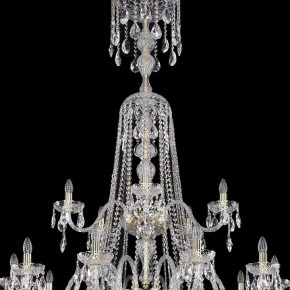 Подвесная люстра Bohemia Ivele Crystal 1402 1402/20+10+5/530/XL-206/3d/G в Кургане - kurgan.mebel24.online | фото 3