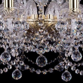 Подвесная люстра Bohemia Ivele Crystal 1411 1411/10+5/240/G/Balls в Кургане - kurgan.mebel24.online | фото 3