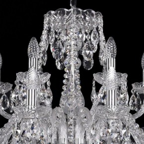 Подвесная люстра Bohemia Ivele Crystal 1411 1411/12+6/300/Ni в Кургане - kurgan.mebel24.online | фото 4