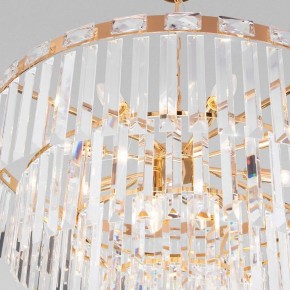 Подвесная люстра Eurosvet Elegante 10130/10 золото/прозрачный хрусталь Strotskis в Кургане - kurgan.mebel24.online | фото 5