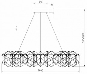 Подвесная люстра Eurosvet Uma 90369/15 медь в Кургане - kurgan.mebel24.online | фото 4