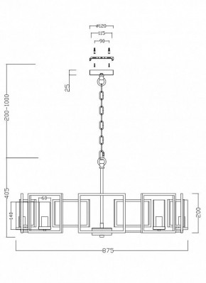 Подвесная люстра Maytoni Bowi H009PL-08G в Кургане - kurgan.mebel24.online | фото 4