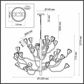 Подвесная люстра Odeon Light Gardi 5090/30 в Кургане - kurgan.mebel24.online | фото 2