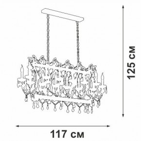 Подвесная люстра Vitaluce V5814 V5814-7/14 в Кургане - kurgan.mebel24.online | фото 3
