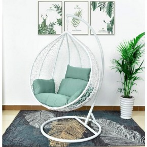 Подвесное кресло AFM-168A-XL White/Green в Кургане - kurgan.mebel24.online | фото