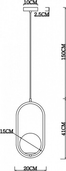 Подвесной светильник Arte Lamp Matisse A7745SP-1AB в Кургане - kurgan.mebel24.online | фото 4