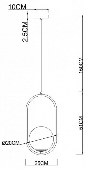 Подвесной светильник Arte Lamp Matisse A7746SP-1AB в Кургане - kurgan.mebel24.online | фото 3