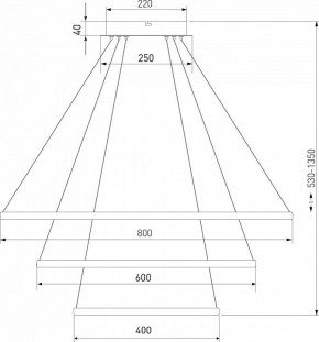 Подвесной светильник Eurosvet Collars 90264/3 латунь в Кургане - kurgan.mebel24.online | фото 3