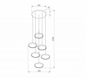 Подвесной светильник Eurosvet Crespella 90034/6 золото в Кургане - kurgan.mebel24.online | фото 5