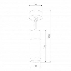 Подвесной светильник Eurosvet Double Topper 50135/1 LED хром/черный в Кургане - kurgan.mebel24.online | фото 4