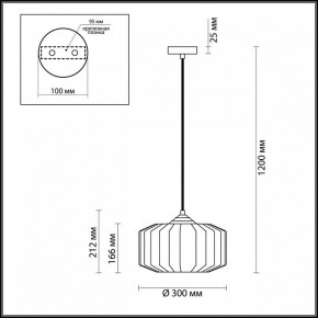 Подвесной светильник Odeon Light Binga 4746/1 в Кургане - kurgan.mebel24.online | фото 6